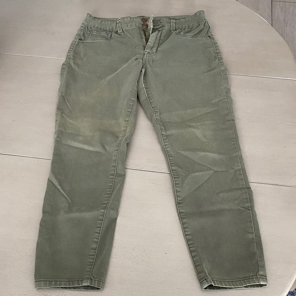 Maurices Olive High-Rise Pants